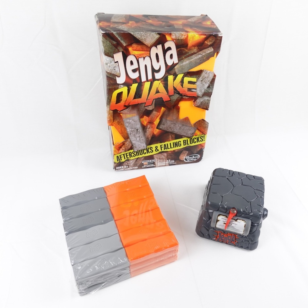 Hasbro Jenga Quake 2013 Earthquake Shaking Board Game No Manual